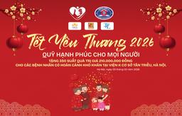 THÔNG BÁO MỜI THAM GIA CHƯƠNG TRÌNH "TẾT YÊU THƯƠNG 2026" 