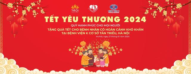 Chương trình “Tết yêu thương 2024” với bệnh nhân Bệnh viện K